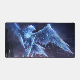 Frost Dragon Gaming Deskmat   Customisable Desk Ma