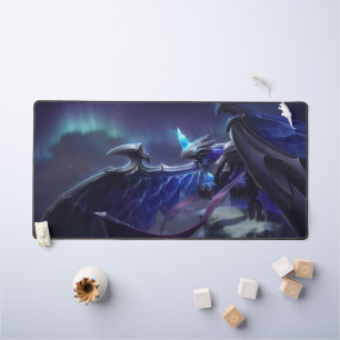 Frost Dragon Gaming Deskmat   Customisable Mat