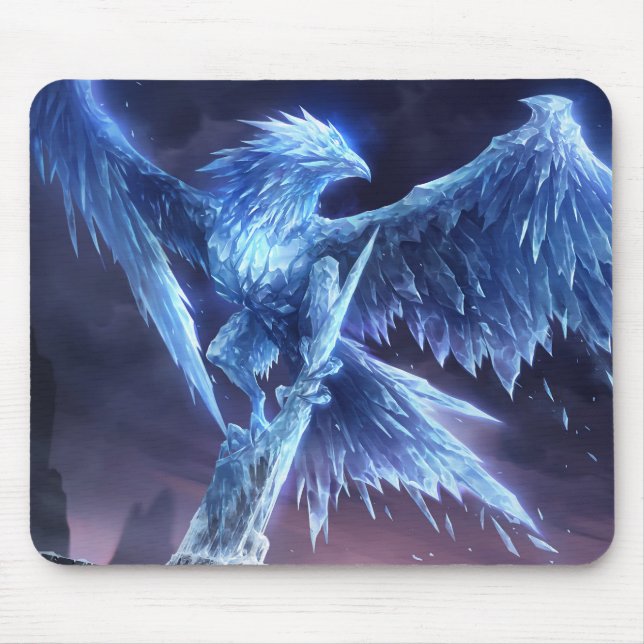 Frost Dragon Gaming Mousepad | Customisable (Front)