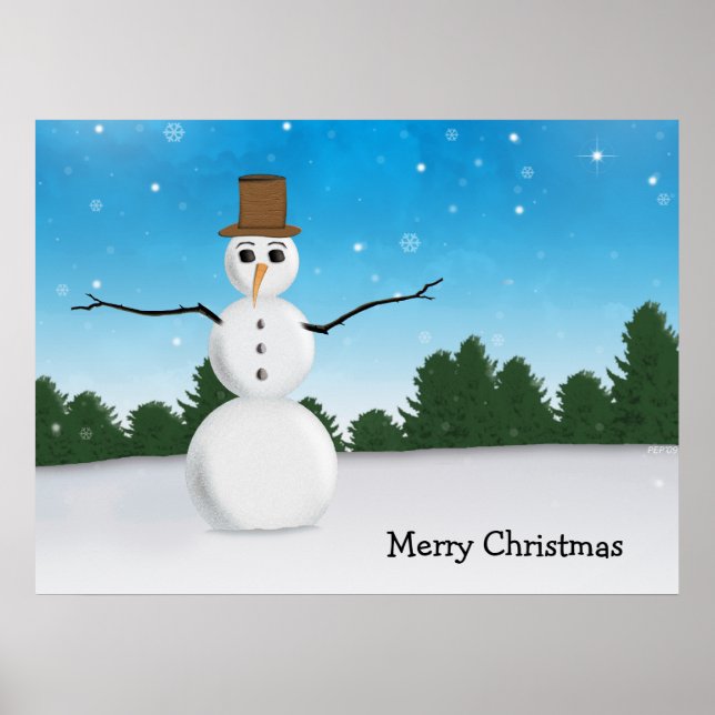 Frost E. Snowman Poster (Front)