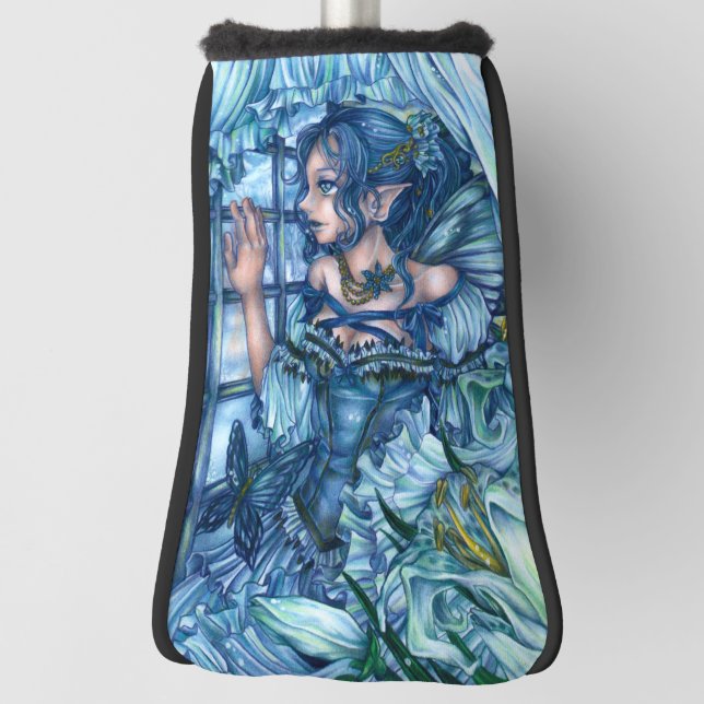 Frost Fairy Girl's View of a Sapphire Winter Golf Head Cover (Rotate 90)