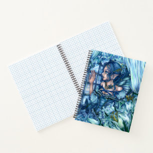 Frost Fairy Girl's View of a Sapphire Winter Notebook