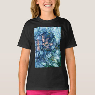 Frost Fairy Girl's View of a Sapphire Winter T-Shirt
