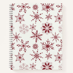 Frost & Flourish Snowflakes – Crimson Notebook