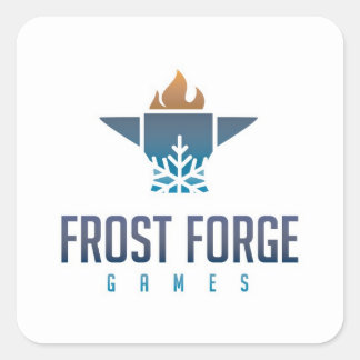 Frost Forge Games Square Sticker