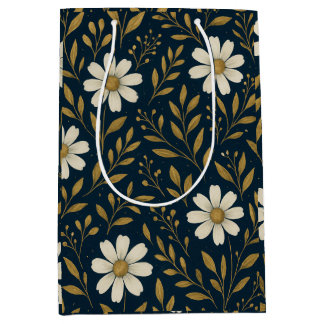 Frost & Gold Daisies Gift Bag