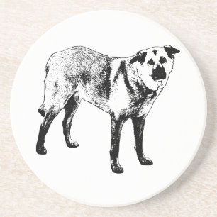 frost-line form, tibetan mix coaster