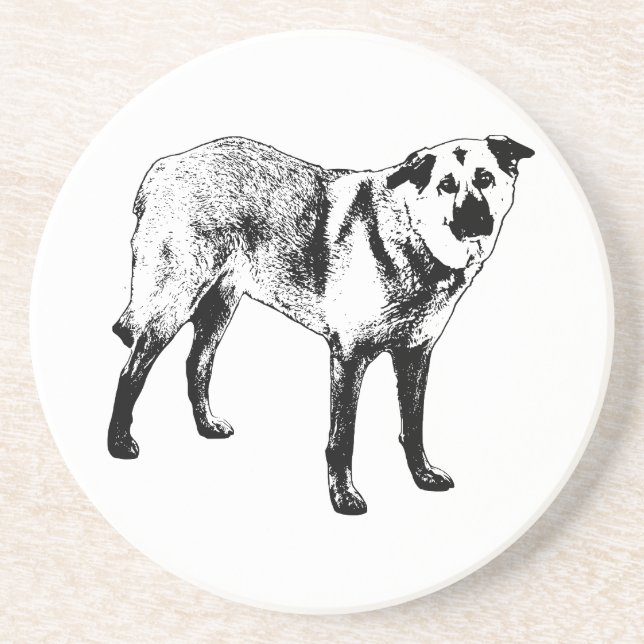 frost-line form, tibetan mix coaster (Front)