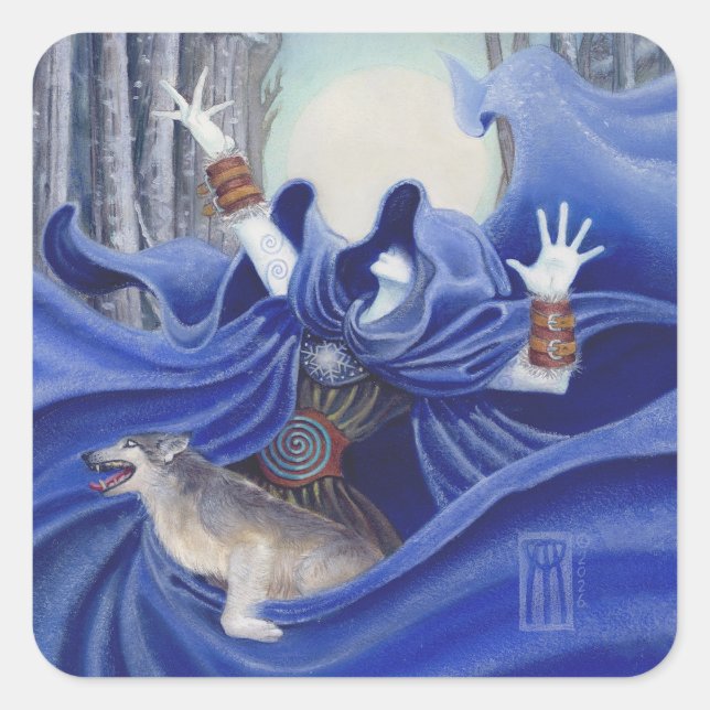 Frost Mage Square Sticker (Front)