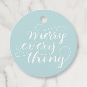 Frost Merry Everything Hand Lettered Favour Tags