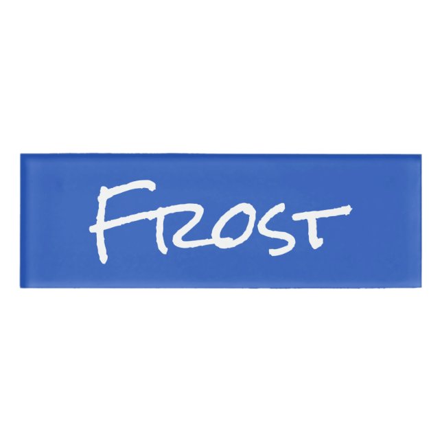 Frost Name Tag (Front)