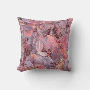 Frost on fallen leaves, Fall colours, Mill Creek Cushion