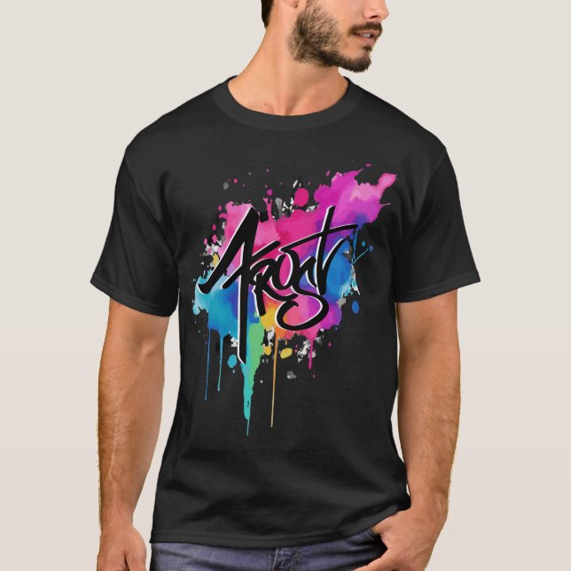 Frost paint splatter T-Shirt (Front)
