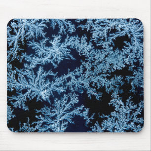Frost patterns close-up, California Mouse Pad