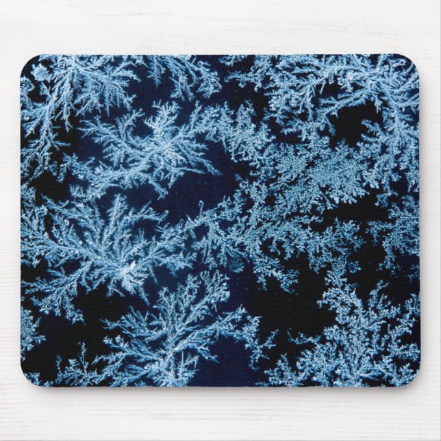 Frost patterns close-up, California Mouse Pad (Front)