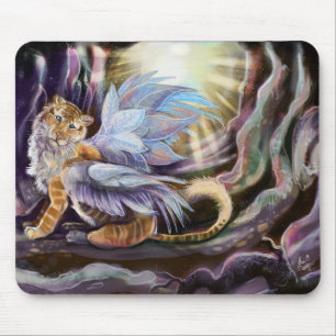 Frost Wing Tiger Mouse Pad