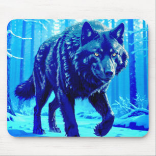 Frost Wolf Mouse Pad