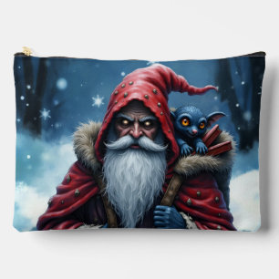 Frostbite Santa & His Mischief Elf. Accessory Pouch