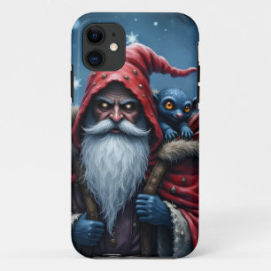 Frostbite Santa & His Mischief Elf. iPhone 11 Case
