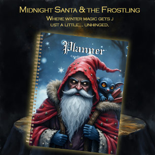 Frostbite Santa & His Mischief Elf.  Planner