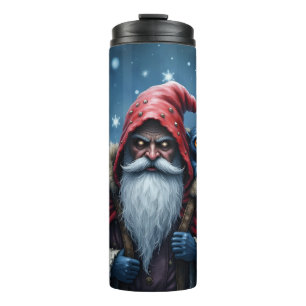 Frostbite Santa & His Mischief Elf. Thermal Tumbler