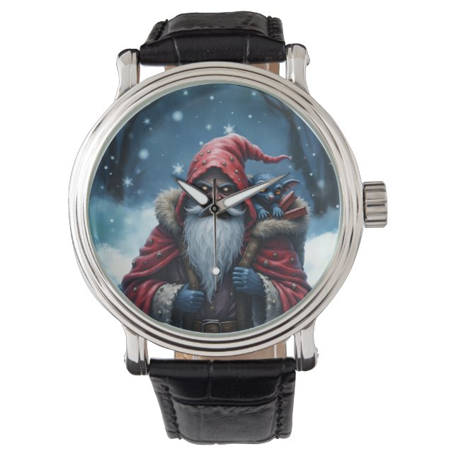 Frostbite Santa & His Mischief Elf. Watch (Front)