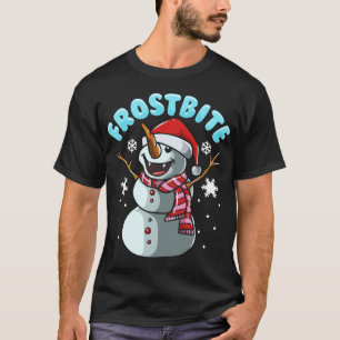 Frostbite Snowman Vampire Christmas Funny Xmas T-Shirt