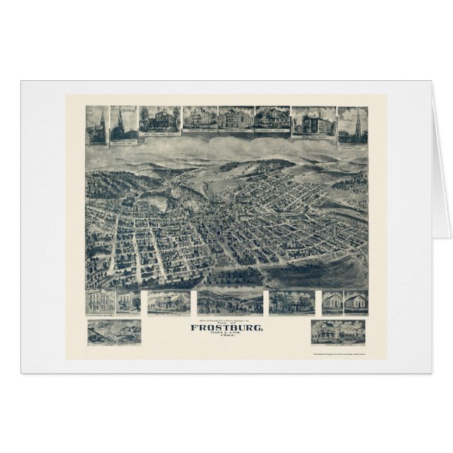 Frostburg, MD Panoramic Map - 1905 (Front Horizontal)