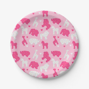 Frosted Animal Cookie Birthday Party Paper Plates