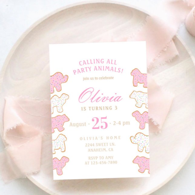 Frosted Animal Cookies sprinkle instant download Invitation (Creator Uploaded)