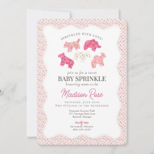 Frosted Animal Cookies Sweet Baby Sprinkle Invitation
