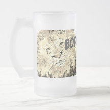 Frosted Beer Mug : Bottoms Up . 