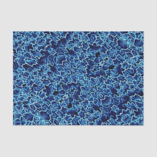Frosted Blue Ivy  Tissue Paper (Front)