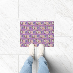 Frosted Breakfast Toaster Pastry Junk Food Bakery Doormat