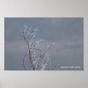Frosted bush poster