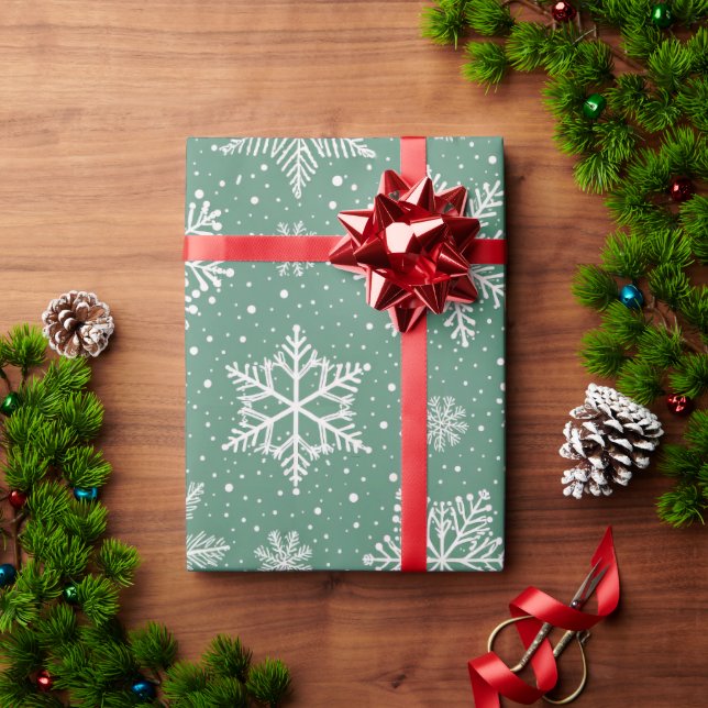 Frosted Calm Christmas Wrapping Paper (Holiday Gift)