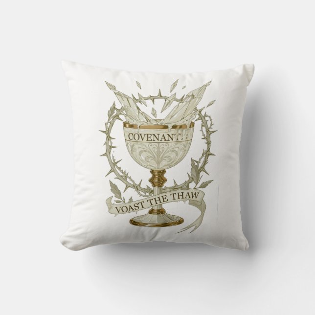 Frosted Chalice Covenant T-Shirt | Toast the Thaw Cushion (Front)