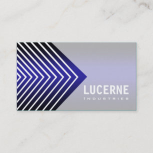 Frosted Chevron custom designer business card