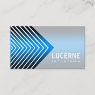 Frosted Chevron custom designer business card