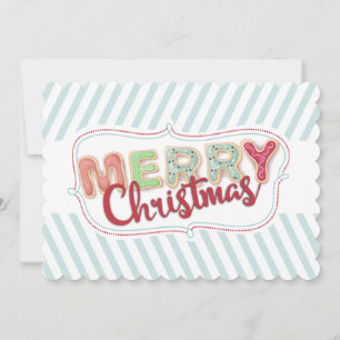 Frosted Christmas cookies from the kitchen of card