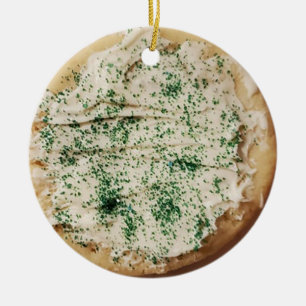 Frosted Christmas Sugar Cookie Candy Sprinkles Ceramic Ornament