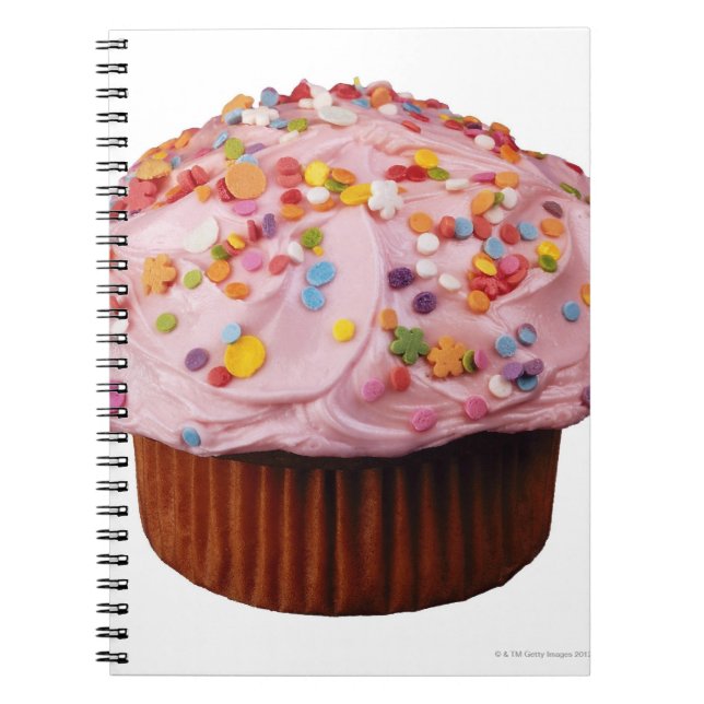 Frosted cupcake with sprinkles notebook (Front)