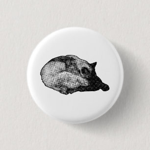 frosted dot texture 3 cm round badge