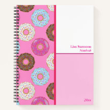 Frosted Doughnuts Custom Notebook 