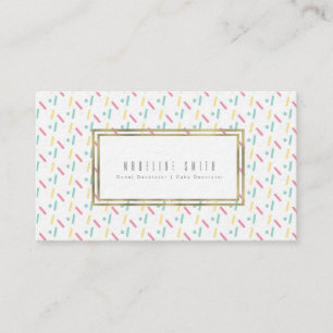 Frosted Doughnuts Sprinkles Baker Cake Decorator Business Card