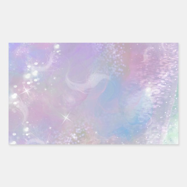 Frosted Dreaming Rectangular Sticker (Front)