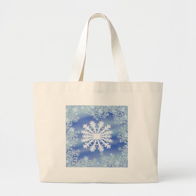 Frosted Edges III Large Tote Bag (Front)