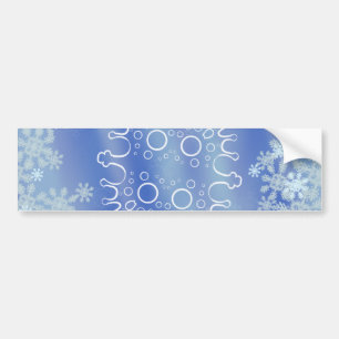 Frosted Edges V Bumper Sticker