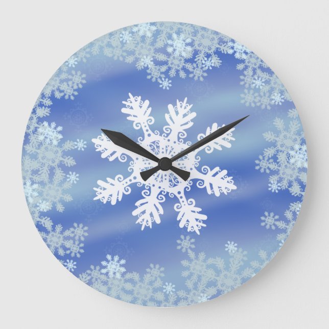 Frosted Edges VII Large Clock (Front)