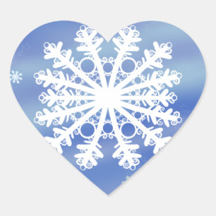 Frosted Edges VIII Heart Sticker